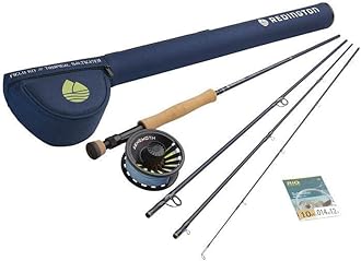 Redington Fly Fishing Field Kit, Fly Rod and Reel Combo, Fly Line, Carrying Case