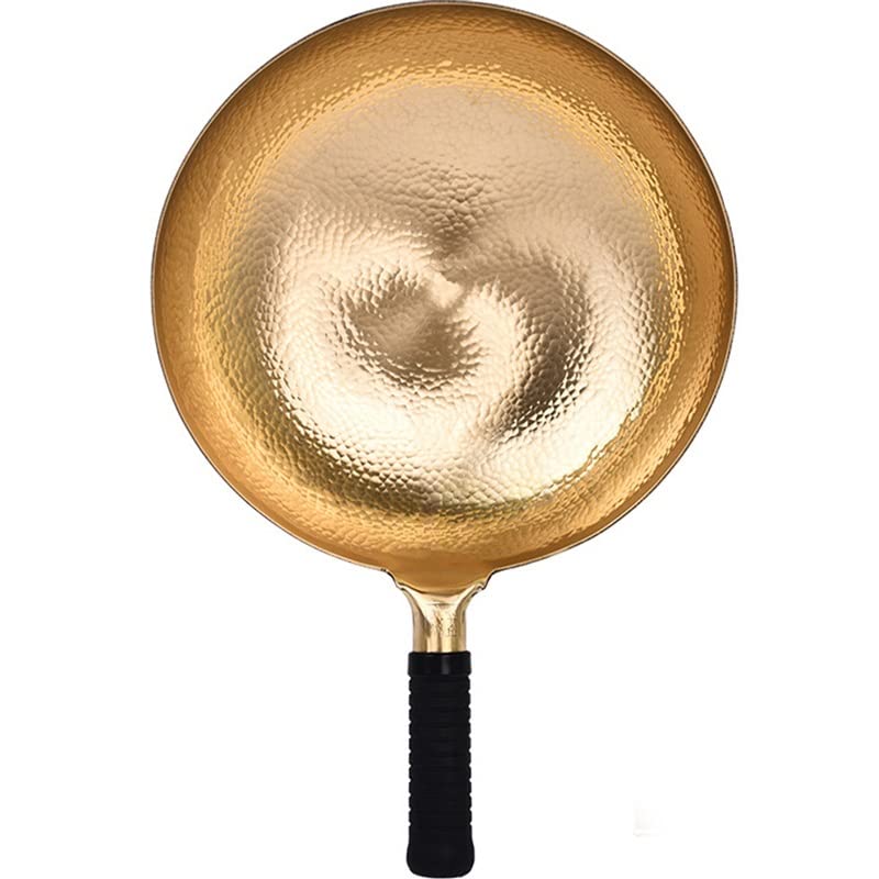 Wok de cobre hecho a mano con cuerpo completo 32cm miniatura 4