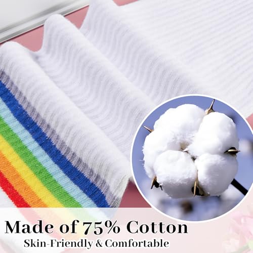 Image of Plus Size Thigh High Socks for Women Thick Thighs Cotton Knit Extra Long Over the Knee Leg Warmer
