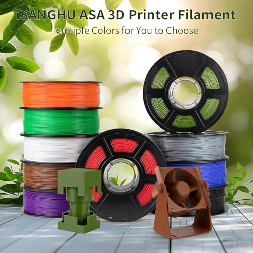 Image of 3D Printer ASA Filament Bundle Black, Neatly Wound 3D Printing Filament 4kg (2.2lbs),ASA Filament 1.75mm Dimension Accuracy + /- 0.02mm, 3D Printer Filament ASA Black