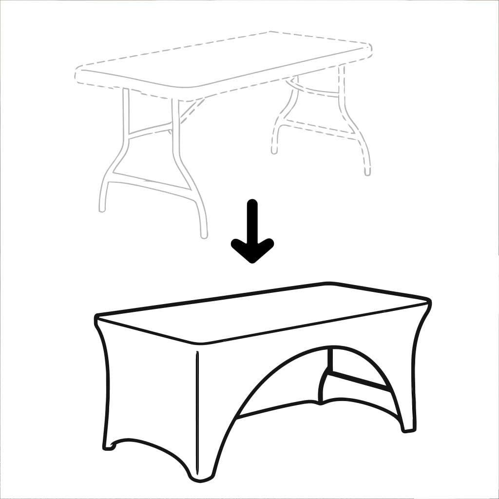 Tischhusse Konferenzhusse Madrid einseitig offen (Anthrazit, 70 x 140 cm)