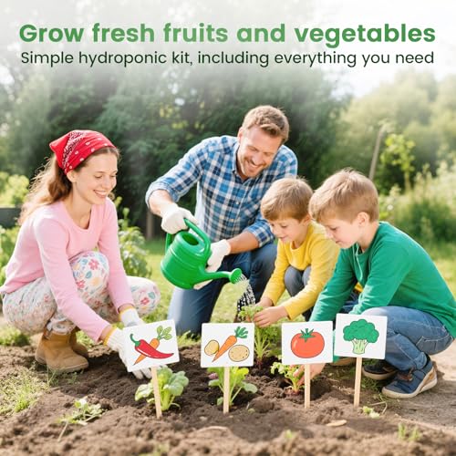 Image of 201Pcs Hydroponic Pods Kit | Compatible with Aerogarden, 50 Grow Sponges & Labels, 50 Baskets & Domes, 1 Tweezers, For Vegetables, Herbs, Lettuce