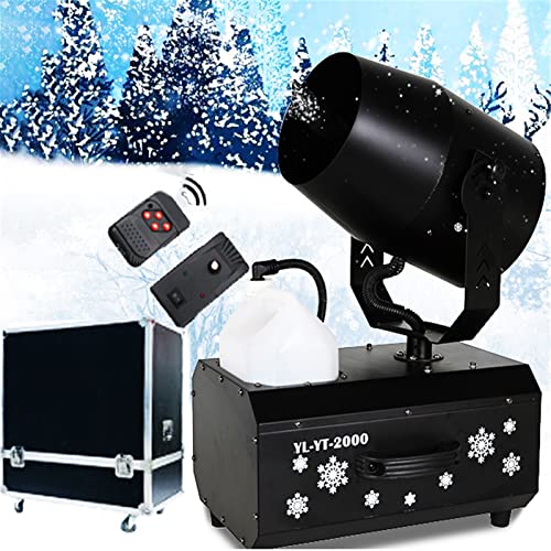 Máquina comercial de nieve de 2000 W para exteriores, fabricante de copos de nieve con control remoto para Navidad, bodas, fiestas infantiles