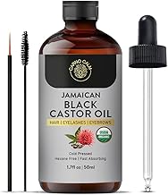 Jamaican Black Castor Oil For Hair 50ml | 100% Pure Cold-Pressed Black Castor Oil for Hair Growth, Eyelashes & Eyebrows | Hexane-Free, Nourishing & Revitalizing