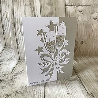 SpirWoRchlan Cutting Dies, Wine Glass Metal Cutting Dies DIY Scrapbooking Embossing Paper Cards Album Stencil Craft Decor Tool Gift