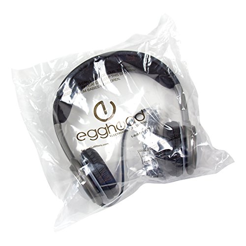 Image of Egghead EGG-IAG-3001-SO-10 Cushioned Headband Stereo Headphones, black /Silver (Pack of 10)