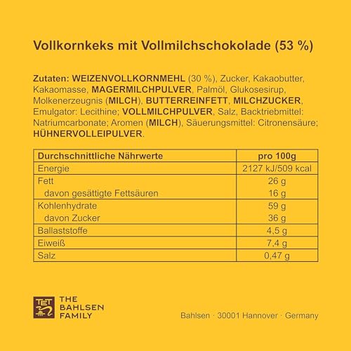 LEIBNIZ Choco Vollkorn, 125 g, knusprige Vollkornkekse eingebettet in zarte Milchschokolade (1 x 125 g)