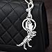 Ywmsfl Colorful Alloy Dinosaur Bone Keyring Eye Catching Metal Keychain Accessory Fashionable Bag Charm Ornament For Students