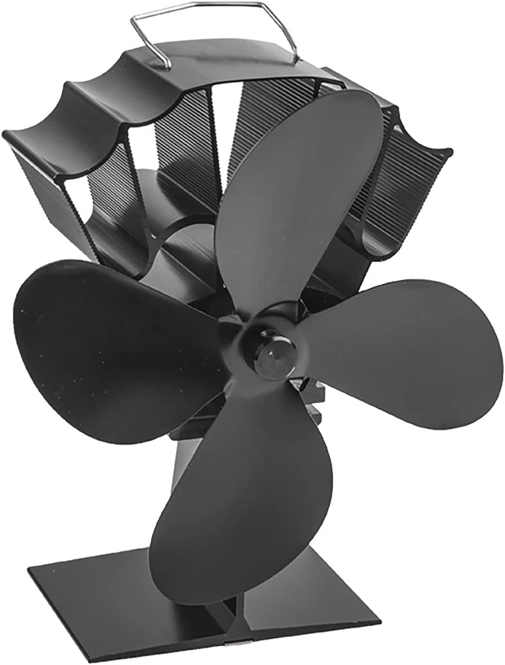 Amazon.co.jp ストーブファン 火力ファン 5つブレード エコファン 火力熱炉ファン ミニラウンド型 静音 省エネ ストーブファン
