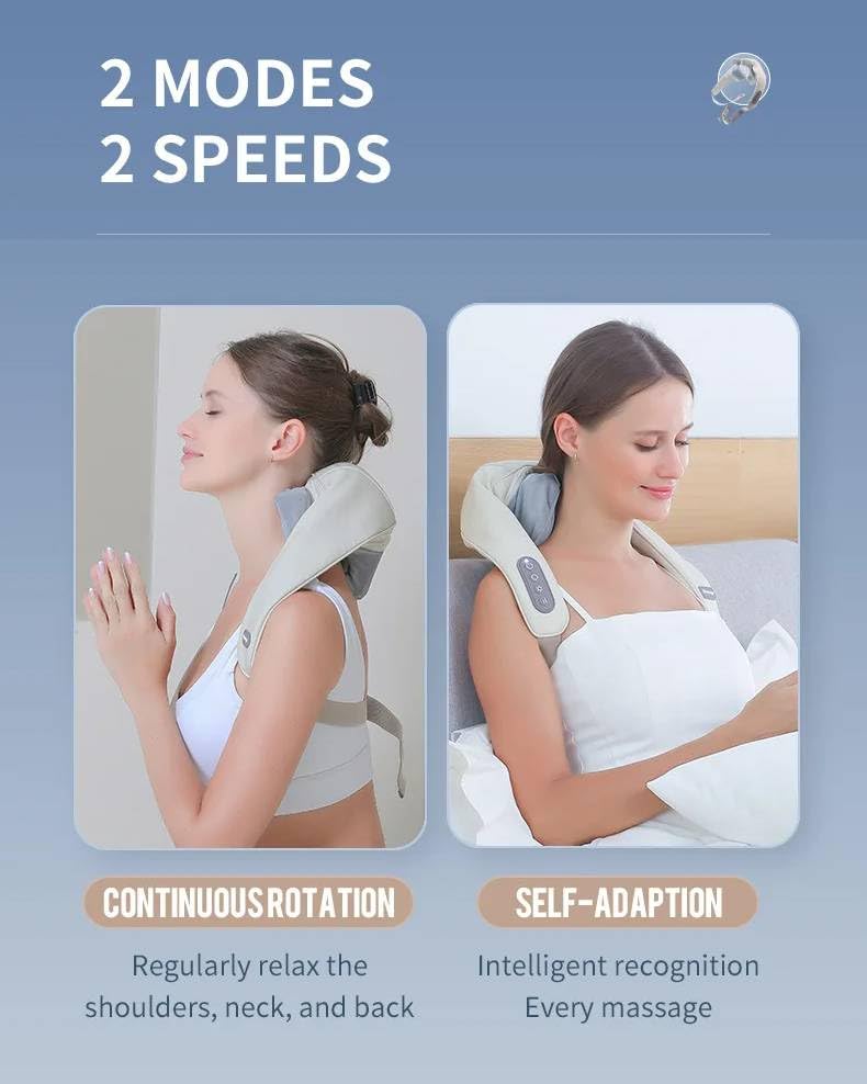 NEVENUE - Shiatsu Relax Massager | Electric Full-Body Deep Tissue Massage Machine for Neck, Shoulder, Back, Arms, Legs & Muscle Pain Relief | Portable & Rechargeable NEVENUE - Shiatsu Relax Massager | Electric Full-Body Deep Tissue Massage Machine for Neck, Shoulder, Back, Arms, Legs & Muscle Pain Relief | Portable & Rechargeable
