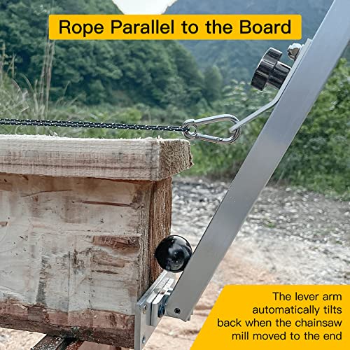 HOTYELL Chainsaw Mill Winch Kit for Chain Saw Milling Efficient