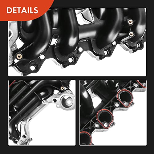 A-Premium Upper Intake Manifold With Gaskets Compatible With Ford Crown Victoria 96-00, Mustang 96-98, Thunderbird 96-97 & Lincoln Town Car 96-00 & Mercury Grand Marquis 96-00, Cougar 96-97, 4.6L V8 #TOP6
