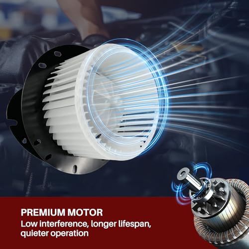 Image of 700022 AC Heater Blower Motor Fan Front Fit for Ford E-150 E-150 Club Wagon E-150 Econoline E-250 E-250 Econoline E-350 Club Wagon E-350 Econoline E-350 Super Duty E-450 Econoline Super Duty