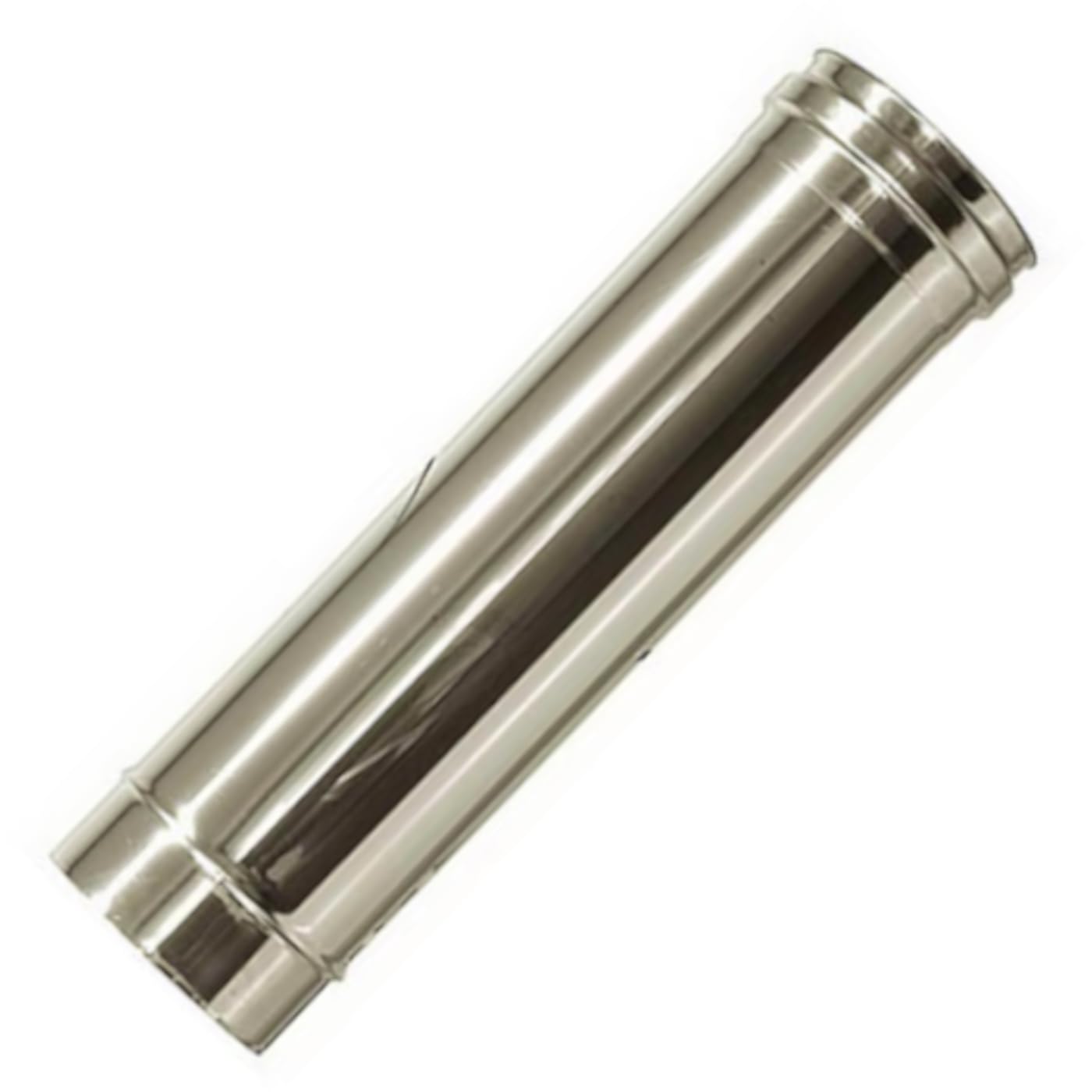 Canna fumaria dn 80 1 mt. l. 1000 mm tubo acciaio inox 316.
