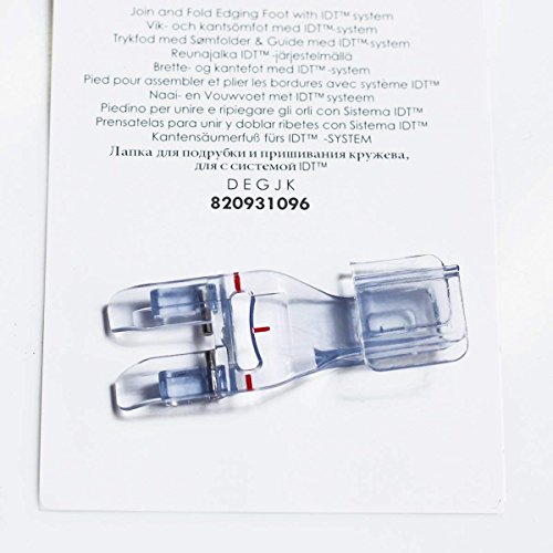 HONEYSEW Presser Foot Join & Fold Edging Foot 820931096 for Pfaff Creative 7570 7562 7550 7530 2170 2144 2140 2134
