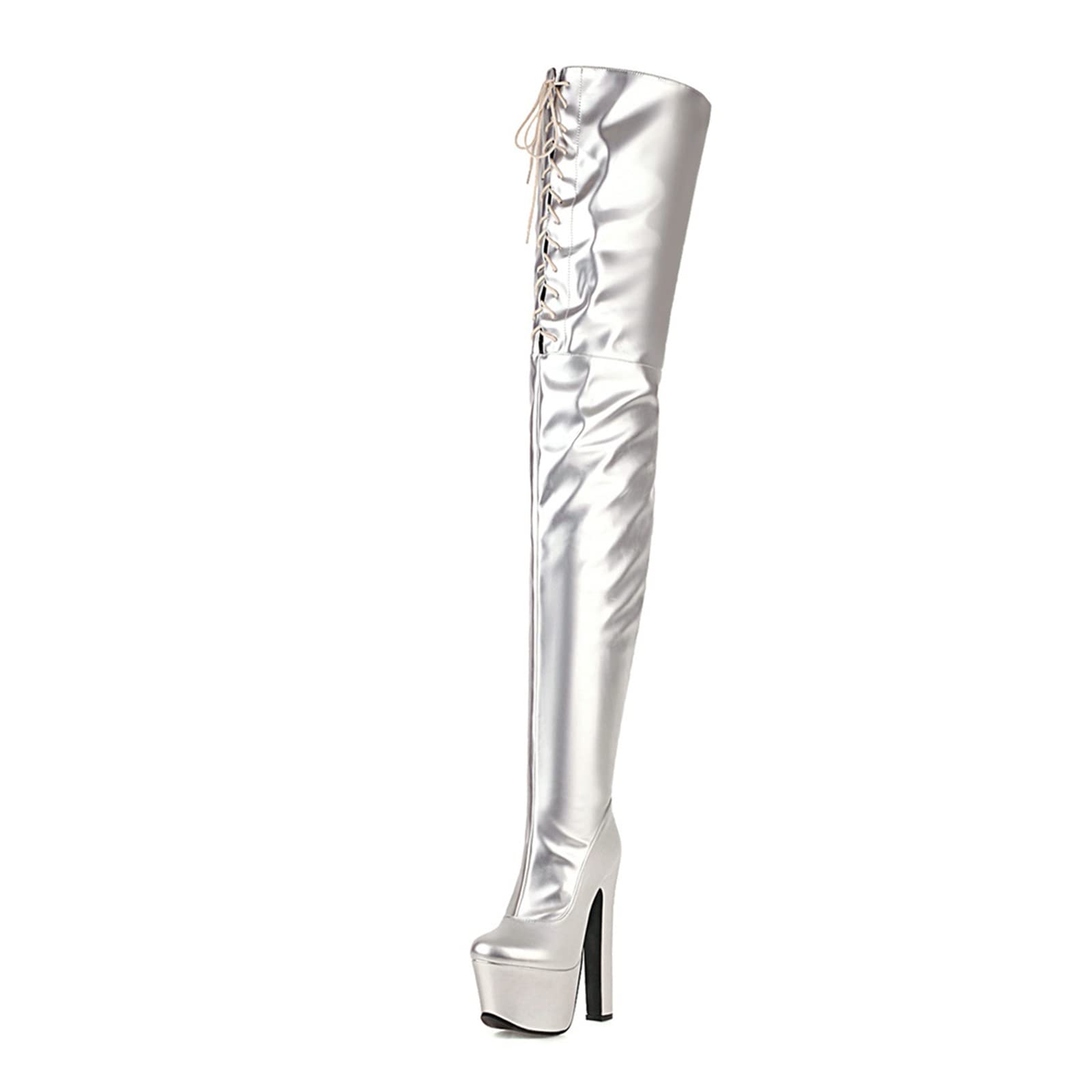 Bottes à talons super hauts 17cm stables pour marcher sans douleur - 3