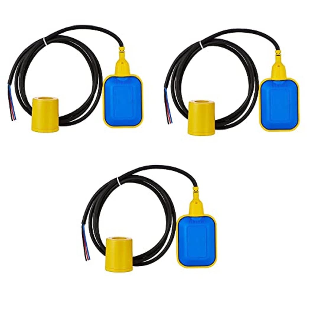 Senso 250 Volts Float Switch Sensor for Water Level Controller with 3 Meter Wire: Select NO/NC 3 Meters Cable Length with water proof & IP68 Protection, 1 Bar Pressure (Pack of 3) (B09K46X4DQ) Amazon Price History, Amazon Price Tracker
