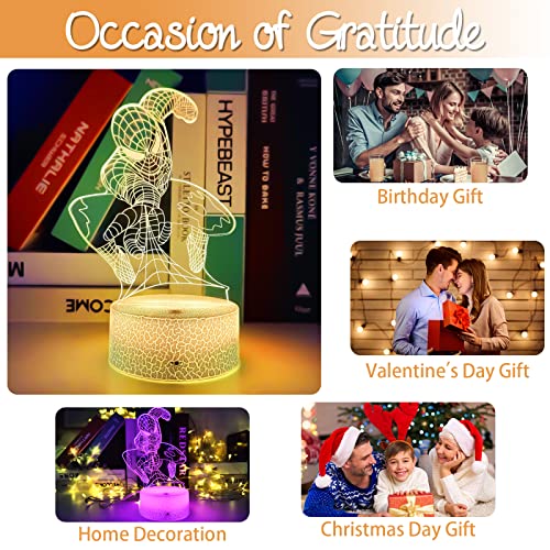 Goutool Funny Gifts For Boys,3D Superhero Night Lights For Kids Room Decor,2 In 1 Cool Table Lamp Toys With Remote & Smart Touch Dimmable As Man Birthday Christmas Gifts… #TOP4