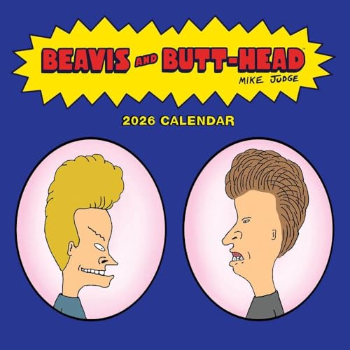 Calendar Ink, Beavis and Butt-head 2026 Wall Calendar