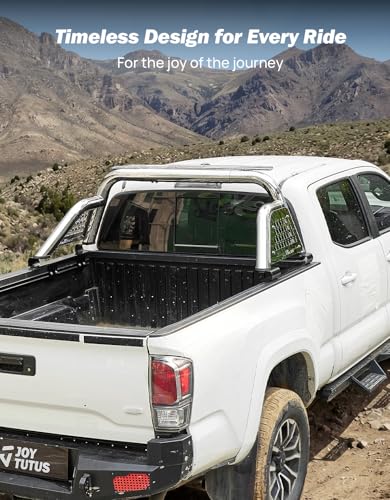 Image of JOYTUTUS Roll Bar for Mid-Size Truck Stainless Steel Chase Rack Pickup Sports Bar Compatible with Tacoma, Gladiator JT, Frontier, Canyon, Colorado, Ranger