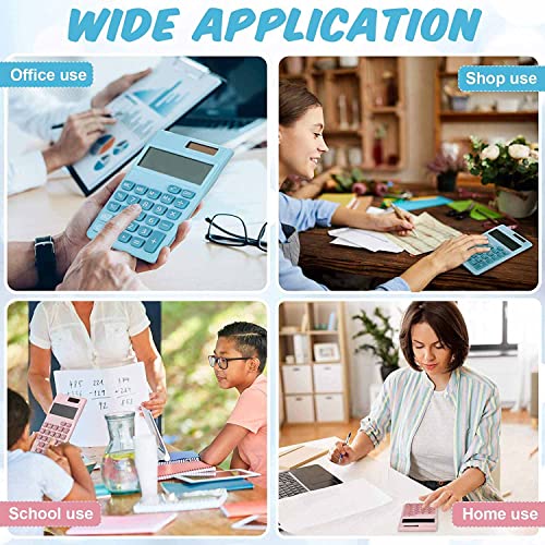 Hinikia Cute Basic Calculator,Mini Dual Power Basic Office Calculators Desktop With 8-Digit Lcd Display,Pocket Calculator For School, Office And Home(Pink) #TOP4