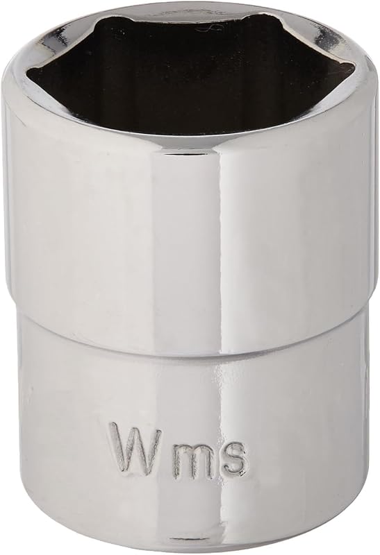 Soquete de Encaixe 1/4" 15,9 mm Williams JHWM-620 SUPERTORQUE, Raso, 6 Pontos, Acabamento Cromado Polido