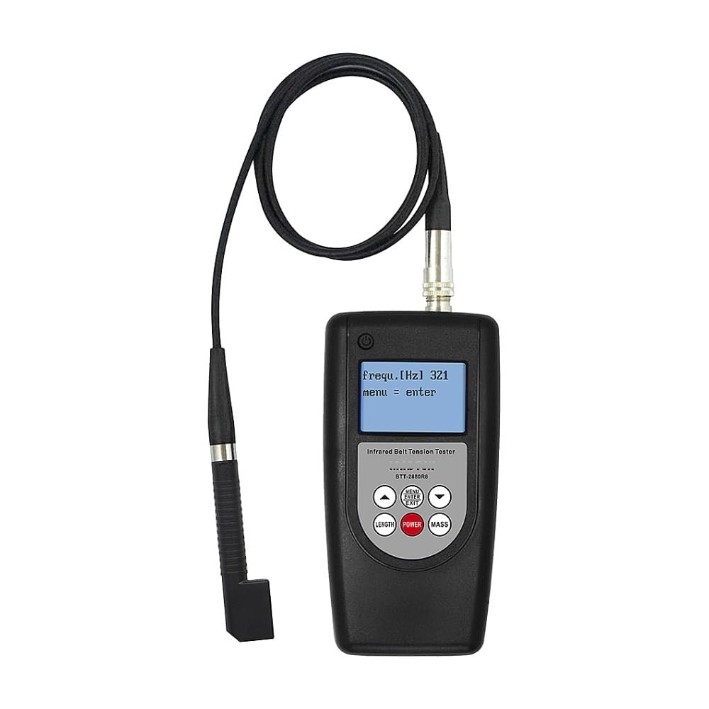 NURII BTT-2880R8, Belt Tension Tester, Split Sensor Belt Tension Meter, Digital Tensiometer 10Hz~800Hz