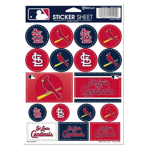 Sticker MLB St. Louis Cardinals WinCraft pour décorer gourde et ordinateur