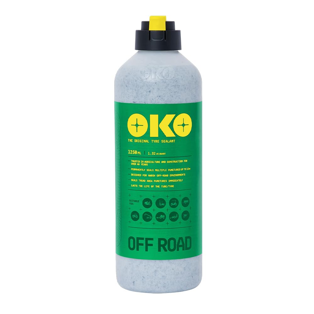 OKO Off-Road Tyre Sealant 1250ml – Heavy-Duty Puncture Protection for Tractors & Industrial Vehicles – Seals Up to 12mm – Long-Lasting, Non-Corrosive – Tubeless & Inner Tube Tyres