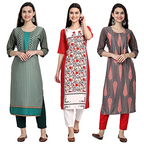 Image of Women's Crepe Straight Kurta