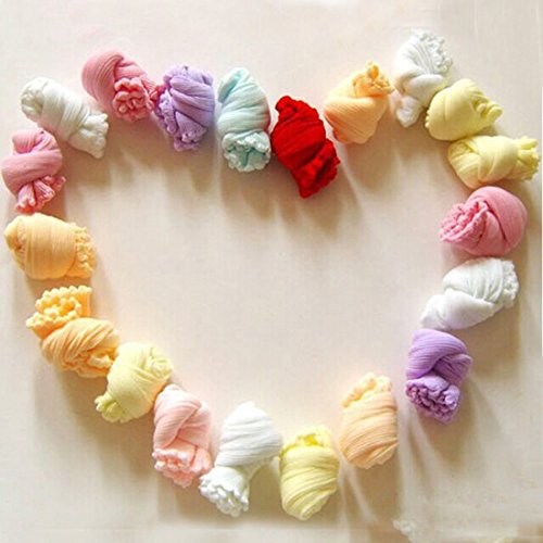 XIDAJE store 5 Pair Cute Newborn Baby Girls Boys Soft Socks Mixed Color New Design