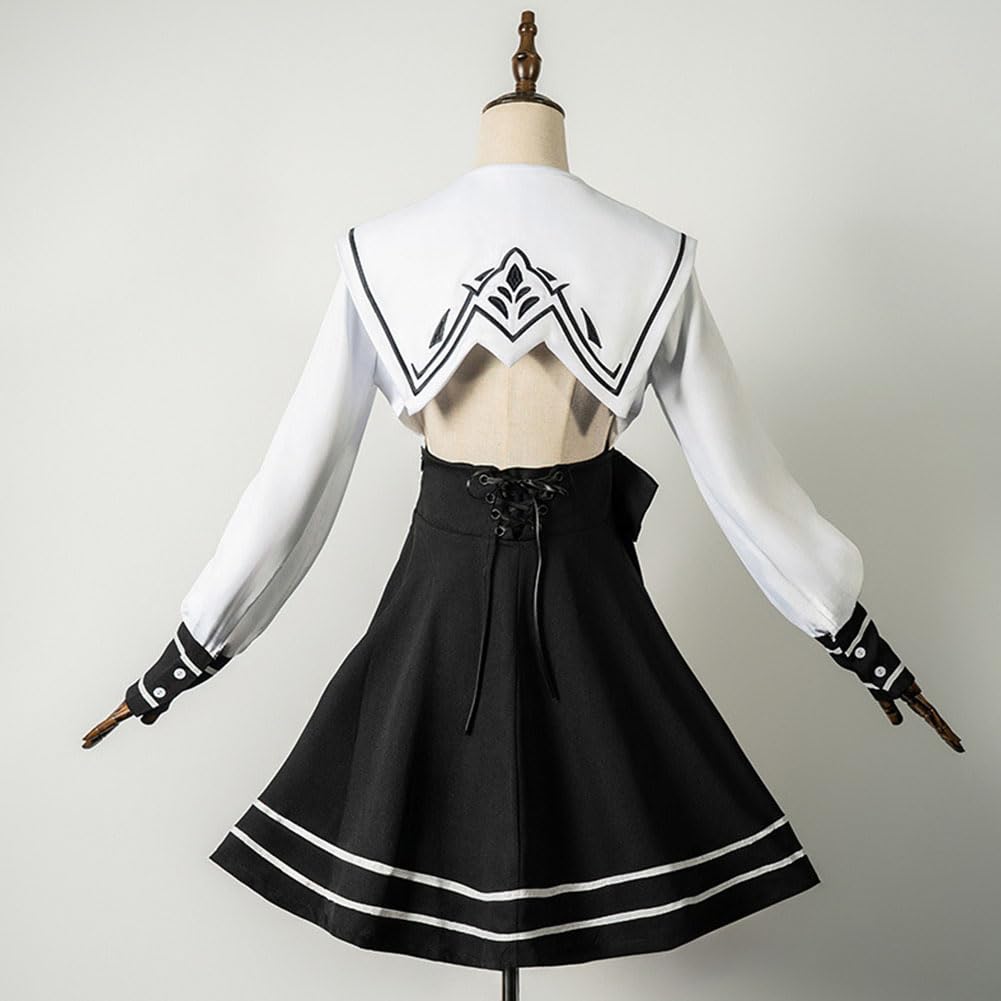 2B kostium cosplay dla kobiet, 2Bautomata, ubrania żeglarskie, nr 2, typ B, cosplay, mundurek, zestaw, kostium anime, Halloween, przyjęcie karnawałowe