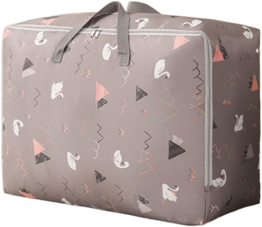 Clothing Storage Bags Clothes Storage Bags Large Clothes Storage Bags with Handle Zipper Clothes Organization Containers Bins Clothes Organizer (Color : A, Size : 50 * 35 * 20cm)