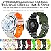 22mm Silicone Watch Band Compatible With Samsung/Garmin/Huawei smartwatch featuring 22mm lugs, Soft Silicone Band Strap Wristband with Quick Fit for Amazfit Smart Watch (BKOG)
