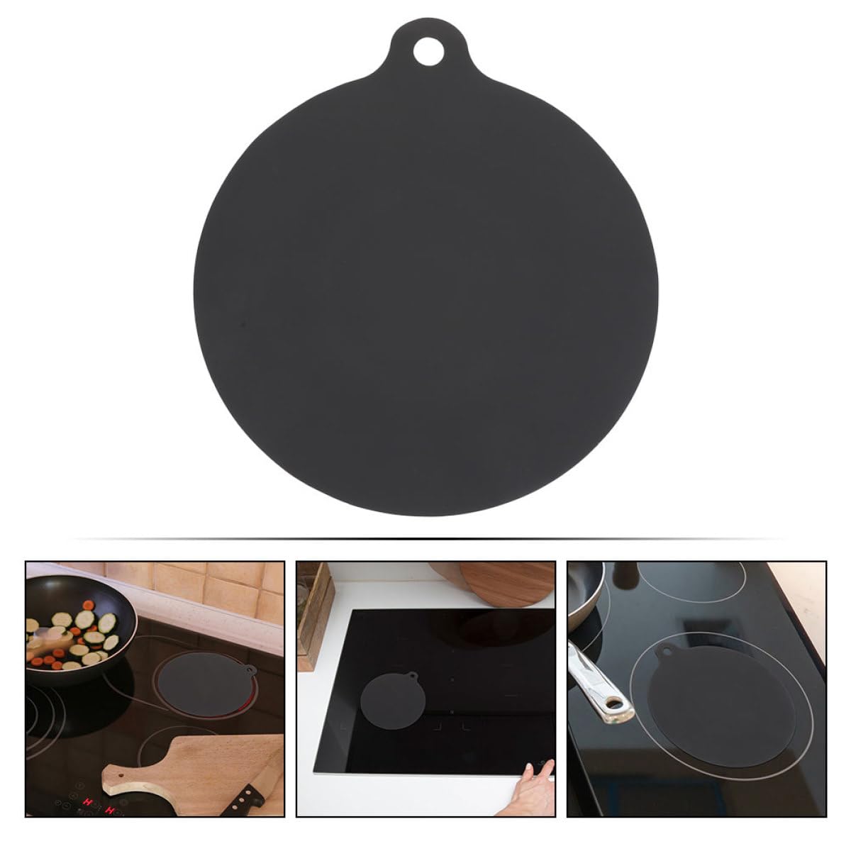 Almohadilla Protectora de Silicona para Placa de Inducción, Resistente al Calor y Antideslizante, Fácil de Limpiar para Uso Doméstico en Cocina