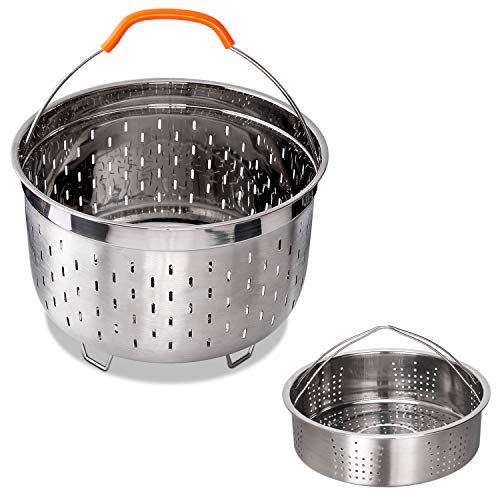 bigsnowball Stainless Steel Steamer Basket Compatible with Instant Pot Accessories 6QT 8QT Steam