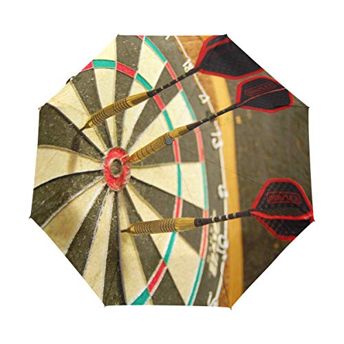 Preisvergleich Produktbild DEZIRO Dart Dreifach Faltbarer Regenschirm, automatisches Öffnen, Winddicht, wasserdicht