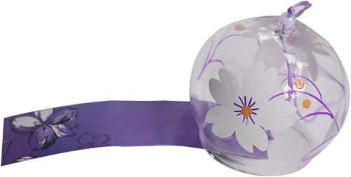 Miniatura 3 de Campanillas de viento de furin japonesas hechas a mano de cristal para cumpleaños, día de San Valentín, boda, aniversario, hogar, cocina, oficina,