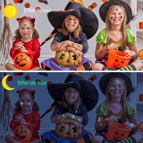 Tatouages éphémères d'halloween