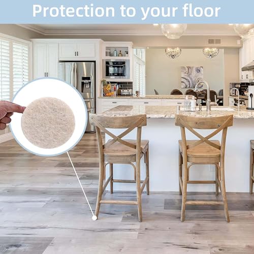 Image of DIY Crafts Self Adhesive Round Soft Silicon Furniture Protection Non Slip Anti Skid Buffer Bumper Ligt Proof Wind Proof Pest Proof Felt Furniture Pads Thicken! (25 Pieces 1 inch inch X 1 inch inch, Black)