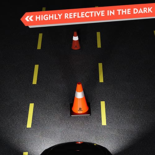 Roadhero SAFETY18-4-BLK Pack Traffic Safety Cones 18 Inch thumb #2