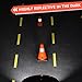 RoadHero 8 Pack Traffic Safety Cones 18 Inch, PVC Cone with Black Weighted Base, Orange Cones with Reflective Collar, Cones for Parking Lot, Construction Events, Road Safety