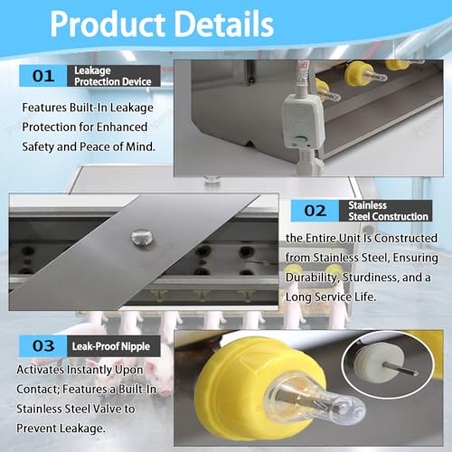 Station alimentation porcelets en acier inoxydable durable pour élevage moderne