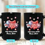 Best Gastroenterologist Coffee Mug 11 Oz 15 Oz, Personalized Gastroenterology Black Cup Gift For Women Men GI Doctor, Customized Text & Name Gastroenterologist Coffee Cup, Gastro Doctor Ceramic Mug