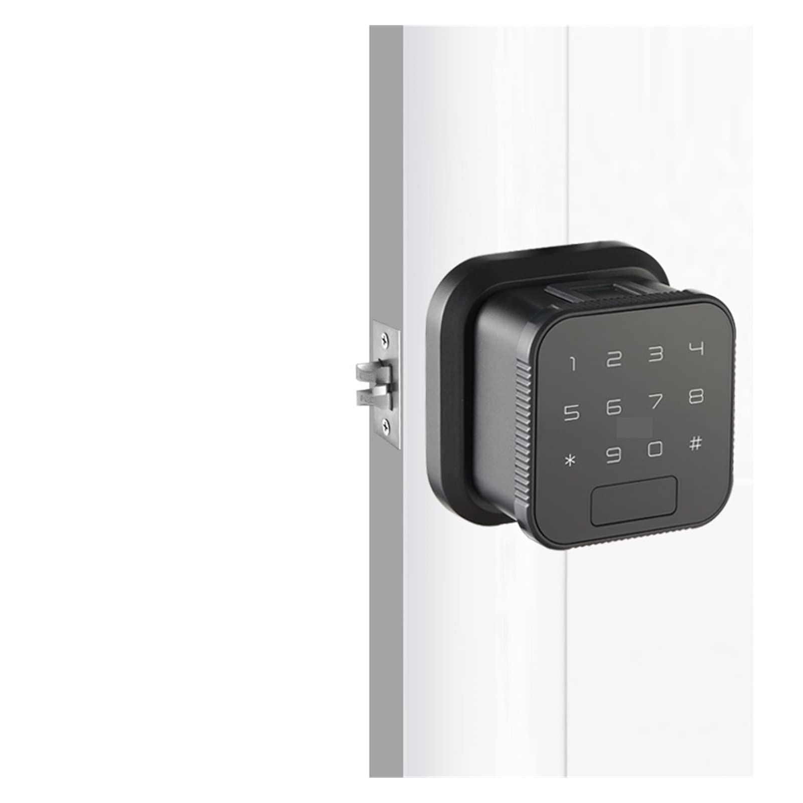 Inteligentny zamek do drzwi, Smart Develolt Wejście Keyless Elektroniczny ekran dotykowy Front Bluetooth Aplikacja Control PassCode Ekeys Udostępnianie zamka drzwiowego(Coffee)