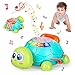 kramow Jouet Bébé 1 an, Jouets Musicaux, Jouet d'éveil 18 Mois, Rampant Tortue,Tambourin Bébé, Son et Lumière, Jouets d'activité et de développement, Jeux Educatif Cadeau pour Garçons Filles Enfant