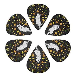 ASDTEHCY Lot de 6 médiators en celluloïd en forme de feuille de chat, mince, moyen et lourd pour guitares acoustiques… - Les Beatles, Paul McCartney, John Lennon, RIngo Starr, George Harrison ASDTEHCY Lot de 6 médiators en celluloïd en forme de feuille de chat, mince, moyen et lourd pour guitares acoustiques… – Image 2