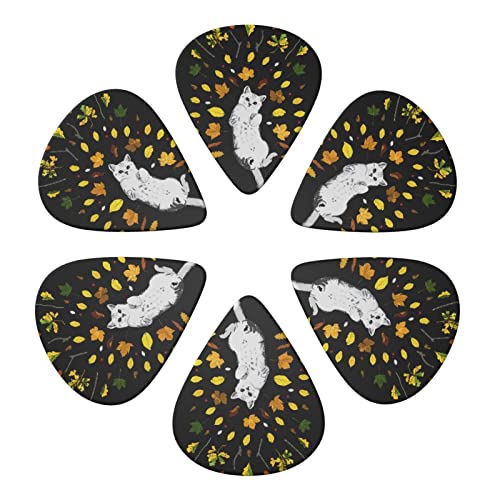 ASDTEHCY Lot de 6 médiators en celluloïd en forme de feuille de chat, mince, moyen et lourd pour guitares acoustiques… - Les Beatles, Paul McCartney, John Lennon, RIngo Starr, George Harrison ASDTEHCY Lot de 6 médiators en celluloïd en forme de feuille de chat, mince, moyen et lourd pour guitares acoustiques… – Image 3