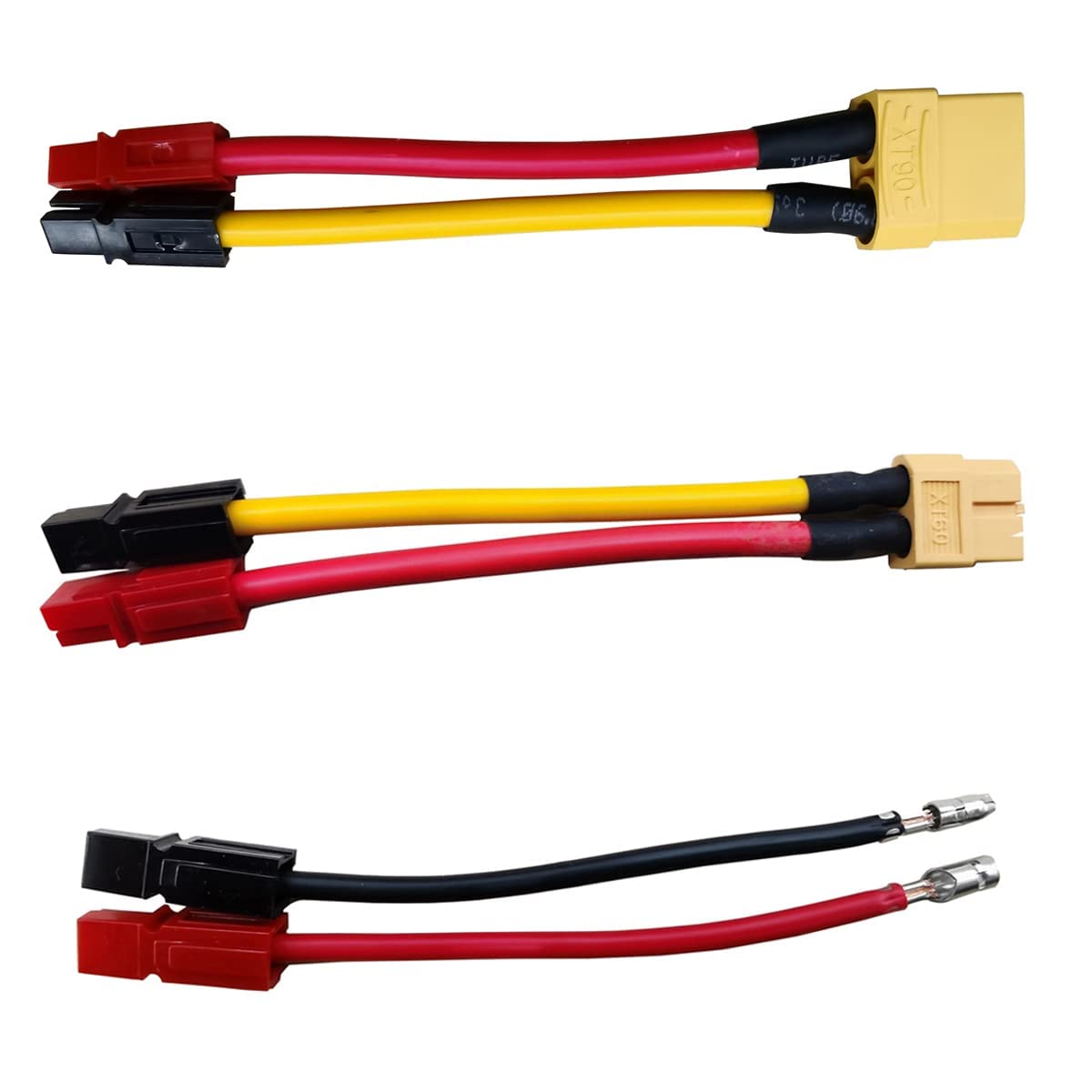 ENGWEAnderson Adapter 1 Pcs, E-Bike Battery to Controller Adapter Cable, Anderson to XT60/XT90/Bullet Plug Adapter for Electric Bicycle, Lithium Battery Female Connector