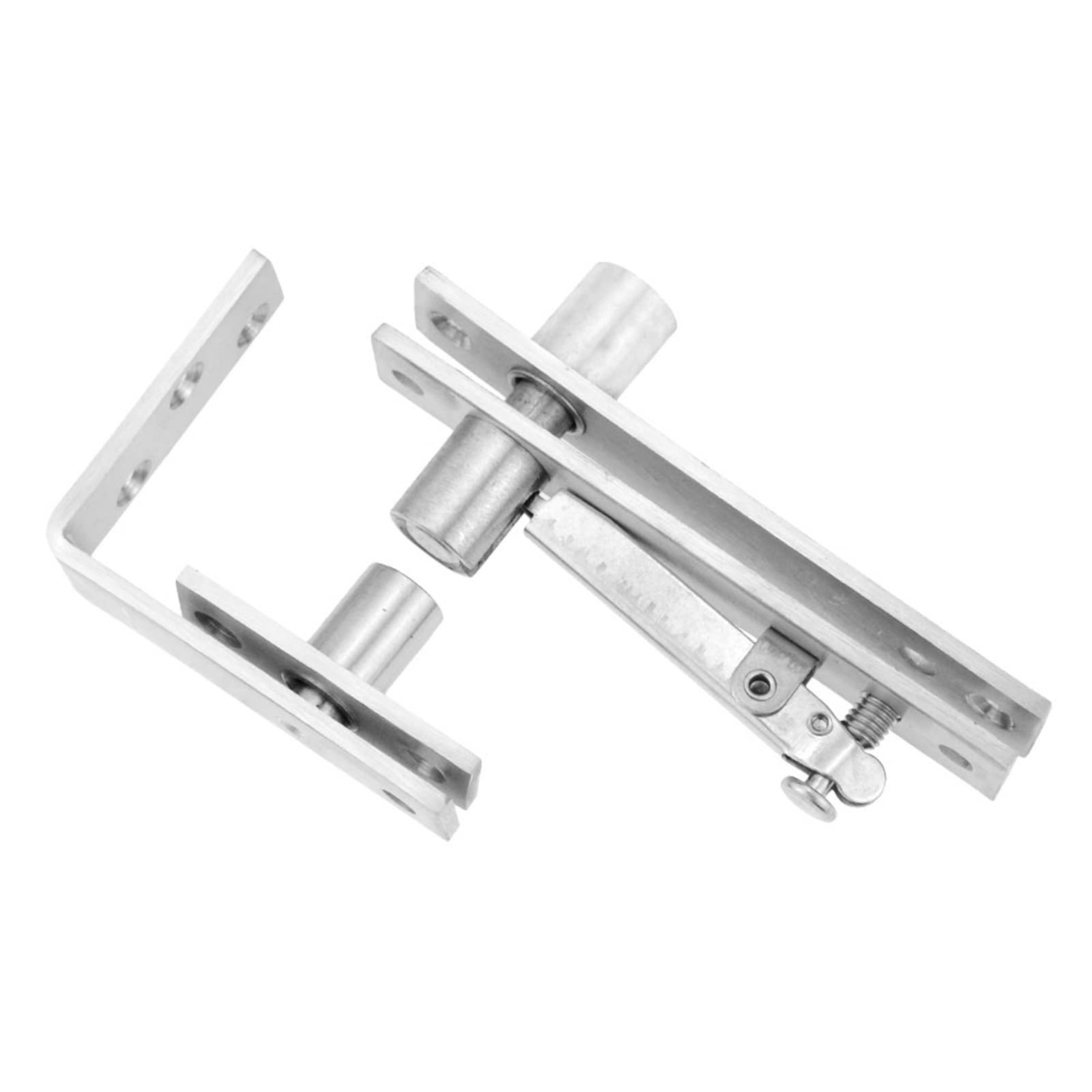 AUNANGLJSCS 360 Degree Shaft Rotation Axis Wooden Door Hinge Hidden for Bedroom, Livingroom, Mansion, Adjustable Gap Up and Down Hardware Tool
